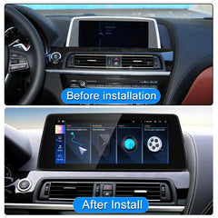 ID8 Qualcomm Snapdragon665 Android 12 Drahtlose CarPlay AUTO Für BMW 6 Series F12 F13 CIC NBT Auto Multimedia-Player GPS Navi 