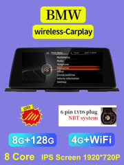 ID8 Qualcomm Snapdragon665 Android 12 Wireless CarPlay AUTO For BMW 6 Series F12 F13 CIC NBT Car Multimedia Players GPS Navi