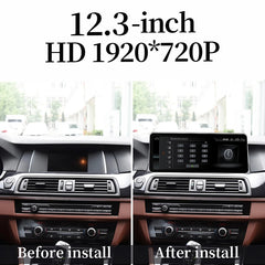 ID8 Snapdragon665 12,3 pouces Android12 Carplay Système intelligent Lecteurs vidéo de voiture pour BMW Série 7 F01 F02 F03 F04 Multimédia central 