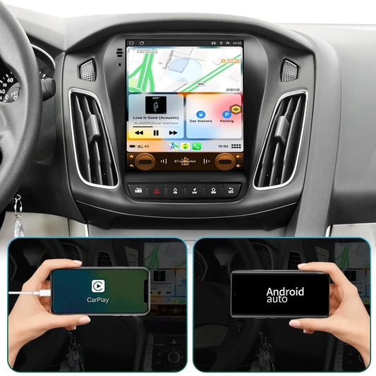 Pour Ford Focus 3 Mk 3 2011 2012 - 2019 Lecteur multimédia 9.7" Android 13 Carplay Autoradio 2Din GPS Auto Stéréo DVD 