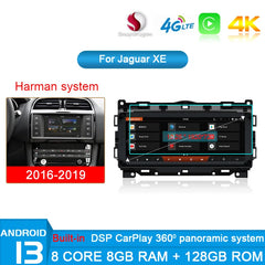 For Jaguar XE F Pace 2015- 2018 2019 Android 13 8G+128G Car Radio Player GPS Navigation Multimedia Stereo carplay DSP