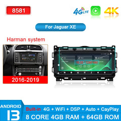 For Jaguar XE F Pace 2015- 2018 2019 Android 13 8G+128G Car Radio Player GPS Navigation Multimedia Stereo carplay DSP