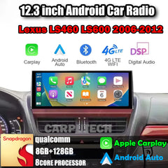 12.3 inch For Lexus LS460 LS600 2006-2012  Car Radio Headunit Stereo Wireless CarPlay Android Auto Upgrade Android Touch Screen