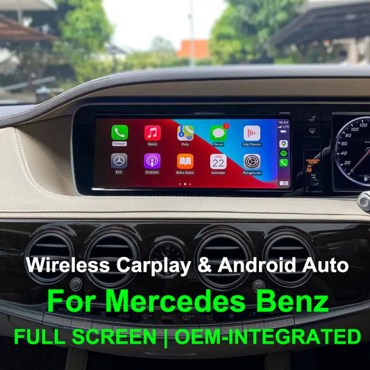 Mercedes Benz 10 Zoll 12,3 Zoll Vollbild-Carplay-Modul | Apple Carplay &amp; Android Auto-Modul (2014–2023) 