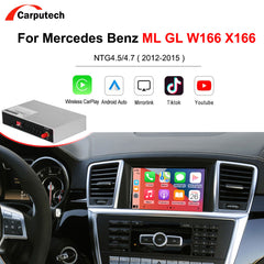 CarPlay sans fil Android Auto pour Mercedes Benz ML GL W166 X166 2012-2015, avec fonctions Mirror Link AirPlay Car Play 