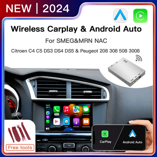 Module Carplay sans fil Android Auto pour Peugeot Citroën SMEG NAC Picasso C4 C5 DS3 DS4 DS5 Peugeot 308 508 208 3008