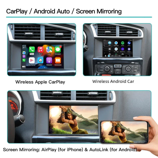 Module Carplay sans fil Android Auto pour Peugeot Citroën SMEG NAC Picasso C4 C5 DS3 DS4 DS5 Peugeot 308 508 208 3008