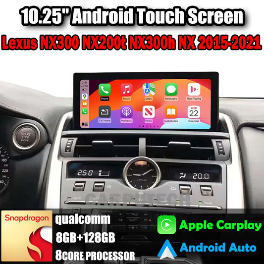 12.3 inch For Lexus NX NX300 NX200t NX300h 2015-2021 Car Radio Headunit Stereo Wireless CarPlay Android Auto Upgrade Android Touch Screen