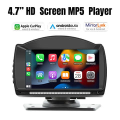 Neu Tragbarer 4,7-Zoll-HD-Auto-MP5-Player mit drahtlosem Carplay + Android Auto-Fahrtenrekorder Auto-Bluetooth-MP5-Player B5540-Radio 