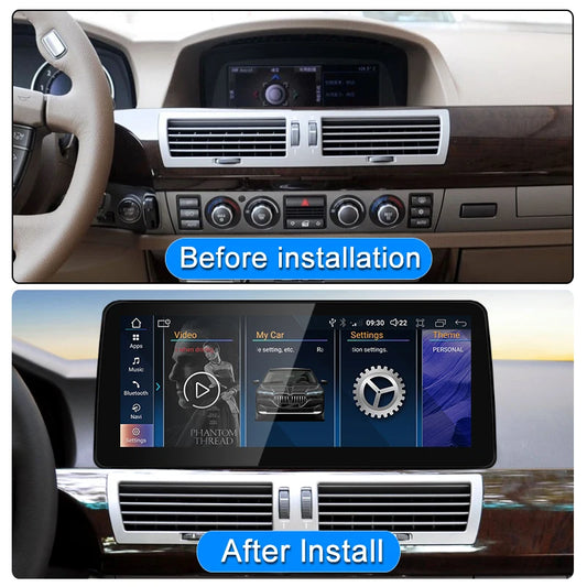 New ID8 12.3inch Wireless Android AUTO Carplay Intelligent System Car Video Players For BMW 7 Series E65 E66 Central Multimedia