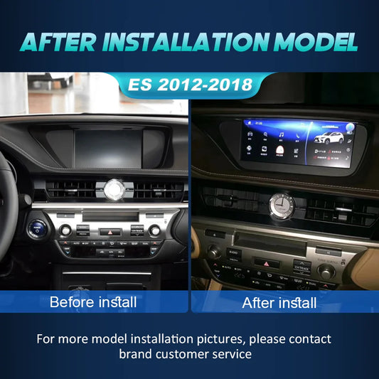 For Lexus ES ES250 ES350 ES300h 2012-2018  Android 13 Car Radio Multimedia Player GPS Navigation Auto CarPlay Video Screen