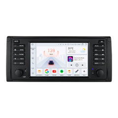 Carputech 1995-2002 BMW 5 Series E39 E53 X9 M5 Android 12 Wireless Apple CarPlay & Android Auto Car Radio with 8GB RAM 128GB ROM & 7 Inch QLED Touch Screen