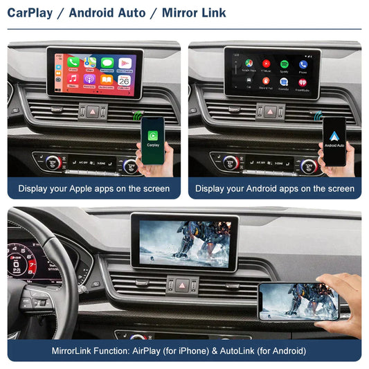 Kabelloses CarPlay für VW Touran/Touareg/ Turon/Golf 7/Passat/Phaion/ Lindo 2012-2020, mit Android Auto Schnittstelle AirPlay Mirror Link Car Play Funktionen 