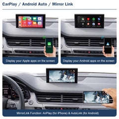 Kabelloser CarPlay-Decoder, Android Auto-Schnittstelle für Audi Q7 2016–2019, mit AirPlay Mirror Link-Car-Play-Funktionen 