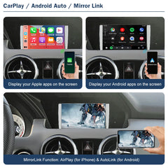 CarPlay sans fil pour Mercedes Benz GLK NTG4.5 2013-2015 avec Android Auto Mirror Link AirPlay Car Play Fonctions 