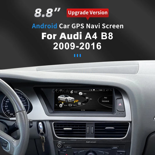 8.8 Inch Android Screen For Audi A4 A5 2009-2016 GPS Navigation Car Radio Multimedia Player Carplay