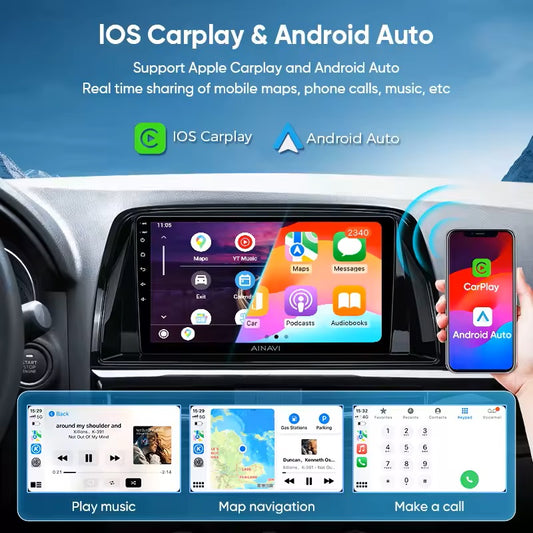 Car Radio For Mazda CX5 CX-5 2012 2013 2014 2015 Wireless Carplay Android Auto Stereo Multimedia Player