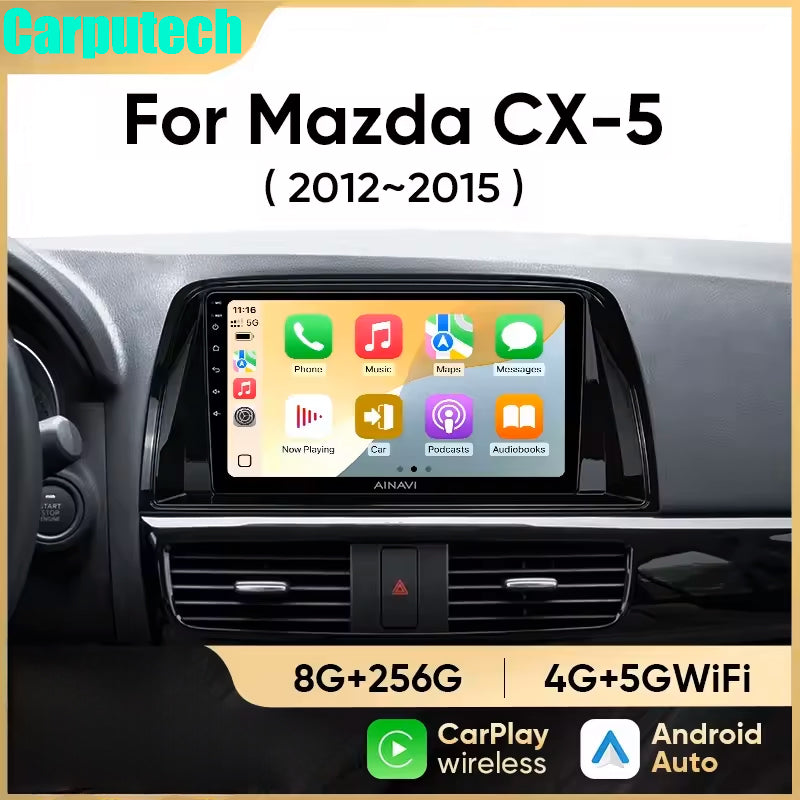 Car Radio For Mazda CX5 CX-5 2012 2013 2014 2015 Wireless Carplay Android Auto Stereo Multimedia Player