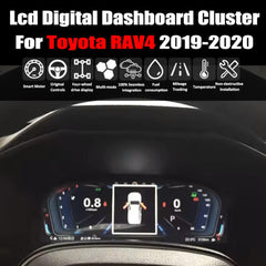 For Toyota RAV4 2019-2020 12.3" LCD Digital Dashboard Cluster Car Panel Speedometer Virtual Cockpit