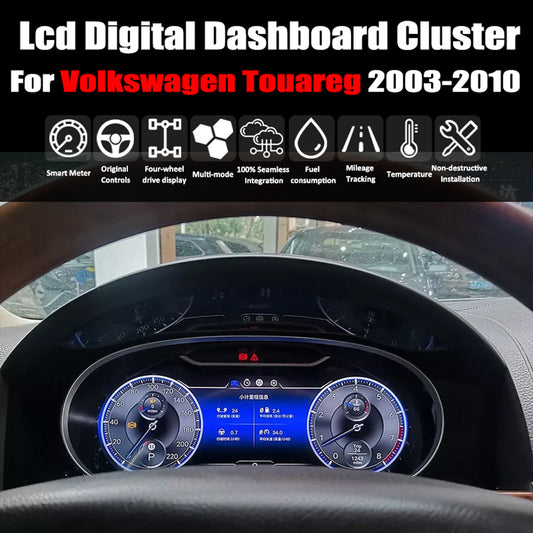 Für Volkswagen Touareg 2003-2010 12.3 "LCD Digital Dashboard Cluster Auto Panel Tacho Virtuelle Cockpit