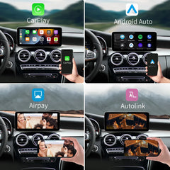 Wireless Carplay/Android Auto 12.3'' Touch screen Multimedia Radio Receiver for Mercedes Benz GLA CLA GLC GLK ML W205 W176 C117