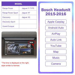 CarPlay sans fil pour Jaguar/Land Rover Discovery 4/Discovery5 Range Rover Evoque (2011-2020), avec interface Android Auto AirPlay Mirror Link Fonctions Car Play