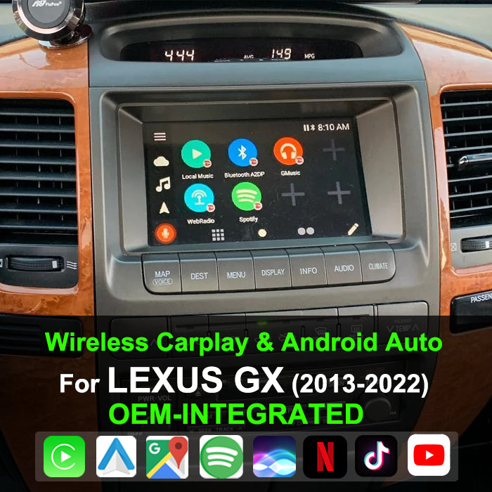 Module de mise à niveau OEM Apple CarPlay et Android Auto pour Lexus GX 2013-2022