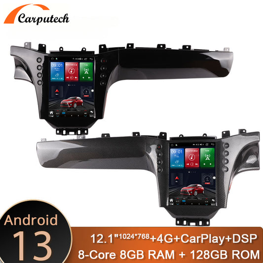 Carputech 12.1 inch Android 13 Car Multimedia Player For Maserati GT GC GranTurismo 2005 - 2017 8G+128G GPS Stereo Radio DSP Video