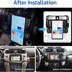 13.6" Qualcomm For Toyota 4Runner 2009-2020 Car Radio Stereo Carplay Upgrade Tesla Style Screen Android Auto GPS Navigation Multimedia Player