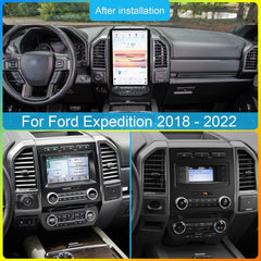 Autoradio stéréo 14,4" Qualcomm pour Ford Expedition 2016-2022, mise à niveau Carplay, écran de style Tesla, Android Auto, navigation GPS, lecteur multimédia 