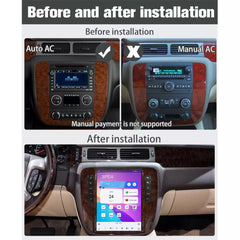 12.1" Qualcomm For Chevrolet Tahoe Silverado Suburban 2007-2013 Car Radio Stereo Carplay Upgrade Tesla Style Screen Android Auto GPS Navigation Multimedia Player