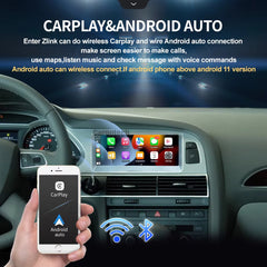 For Audi A6 C6 Q7 Android System Car Carplay Radio OEM Style WIFI SIM AHD 1080P GPS Navi Multimedia Player Touch Screen