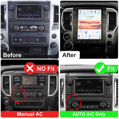 12.1" Qualcomm For Nissan Titan 2016-2020 Car Radio Stereo Carplay Upgrade Tesla Style Screen Android Auto GPS Navigation Multimedia Player