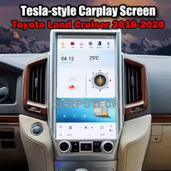 13.6" Qualcomm For Toyota Land Cruiser 2016-2020 Car Radio Stereo Carplay Upgrade Tesla Style Screen Android Auto GPS Navigation Multimedia Player