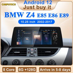 ID8 10.25inch Android 12 Wireless CarPlay AUTO For BMW Z4 E85 E86 E89 CIC NBT Car Multimedia Video Players GPS Navi Bluetooth