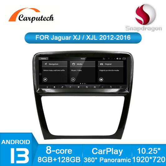 Pour Jaguar XJL XJ 351 2009-2017 Android 13 Lecteur multimédia de voiture Autoradio 10,25 pouces GPS Stéréo Sans Fil Carplay Auto DSP 