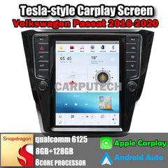 10.4" For VW Volkswagen Passat 2016-2020 Car Radio Headunit Stereo Carplay Upgrade Tesla Style Screen Android Auto GPS Navigation Multimedia Player