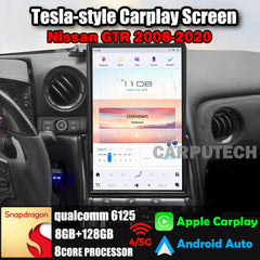 14.4" Qualcomm For Nissan GTR 2008-2020 Car Radio Stereo Carplay Upgrade Tesla Style Screen Android Auto GPS Navigation Multimedia Player