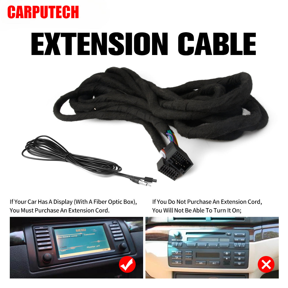 6M Extension Cable For BMW Series Optical Fiber Amplifier (Only Fit Carputech Car DVD Navigation GPS)