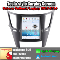 10.4" For Subaru Outback/Legacy 2010-2014 Car Radio Headunit Stereo Carplay Upgrade Tesla Style Screen Android Auto GPS Navigation Multimedia Player