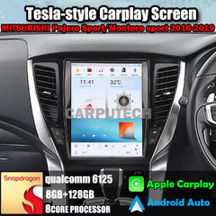 12.1" For MITSUBISHI Pajero Sport/Montero sport 2016-2019 Car Radio Headunit Stereo Carplay Upgrade Tesla Style Screen Android Auto GPS Navigation Multimedia Player