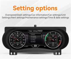 12.3" LCD Digital Dashboard Cluster For JEEP Wrangler 2018-2023 Car Panel Speedometer Virtual Cockpit