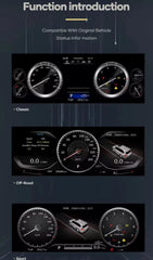 For Toyota Prado 2010-2022 12.3" LCD Digital Dashboard Cluster Car Panel Speedometer Virtual Cockpit