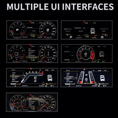 Pour Volkswagen VW Passat/CC/TIGUAN/GOLF 6 2010-2023 12.3" LCD Tableau de bord numérique Cluster Panneau de voiture Compteur de vitesse Cockpit virtuel