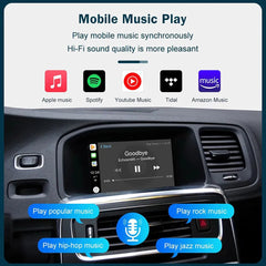 CarPlay sans fil pour Volvo XC90 XC60 XC40 S90 S60 V90 V60 écran LCD accessoire Android Auto Mirror Link AirPlay fonctions de lecture de voiture 