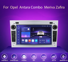 Pour Opel Astra HJ Vectra Vauxhall Antara Zafira Corsa CD Vivaro Meriva Veda Android 12.0 autoradio sans fil CarPlay Android Auto 