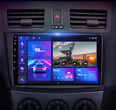 Autoradio sans fil Carputech Mazda 3 Android 12 Apple CarPlay et Android Auto avec 4 Go de RAM 64 Go de ROM et écran tactile QLED de 9 pouces 