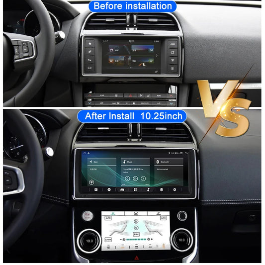 Autoradio Android à double système, lecteur multimédia pour Jaguar XE, XF, XFL, stéréo 2016-2019, navigation GPS, Carplay, WIFI, unité principale 