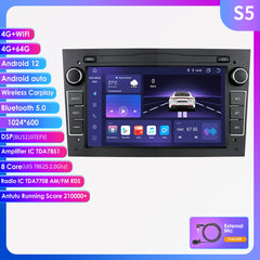 Pour Opel Astra HJ Vectra Vauxhall Antara Zafira Corsa CD Vivaro Meriva Veda Android 12.0 autoradio sans fil CarPlay Android Auto 