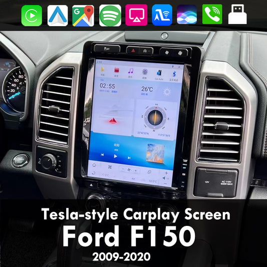 Ford F150 2009-2022 | Écran Apple Carplay de style Tesla | Autoradio SAT NAV Android Auto 